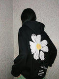 Hooded flower sweatshirt - melvincucci