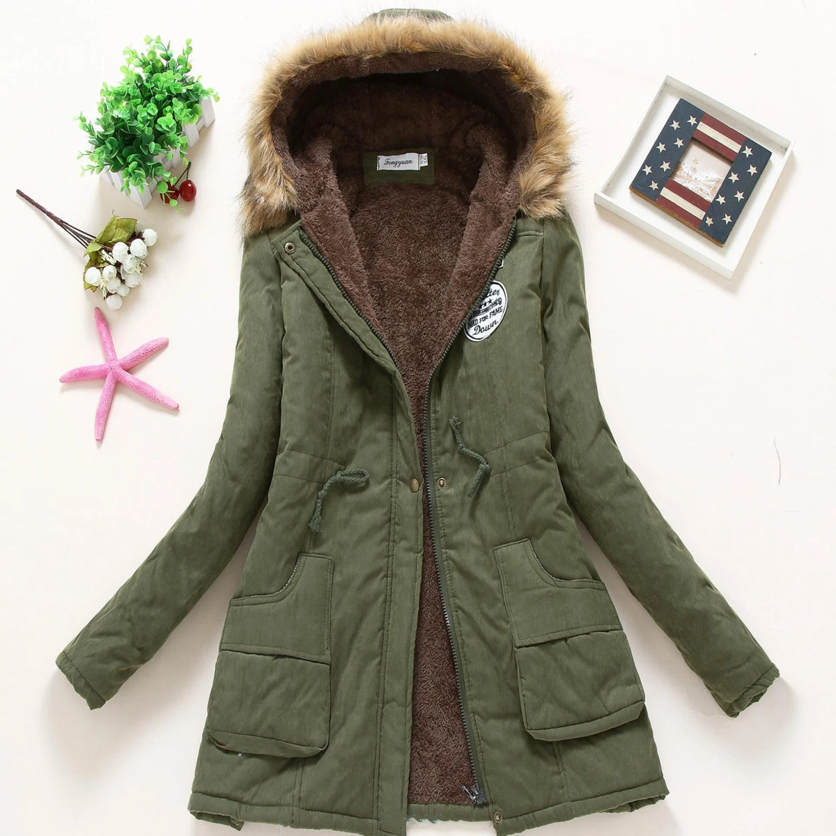 Hooded Winter Jacket Women Fashion Warm Coats Ladies Tops - melvincucci