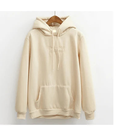 Hoodies Women Embroidery Letters Sweatshirt - melvincucci