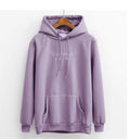 Hoodies Women Embroidery Letters Sweatshirt - melvincucci