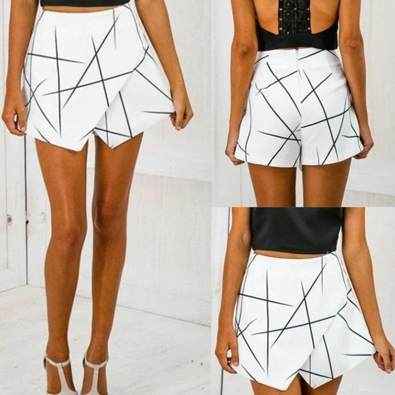 Hot Geometric Ladies Shorts Skirts Women Summer Shorts Women - melvincucci