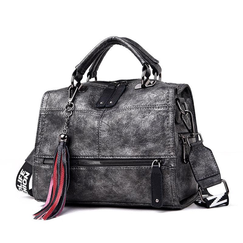 Hot Vintage Leather Tassels Luxury Handbags Women Bags Designer Handbags High Quality Ladies Hand Shoulder Bags For Women 2021 - melvincucci