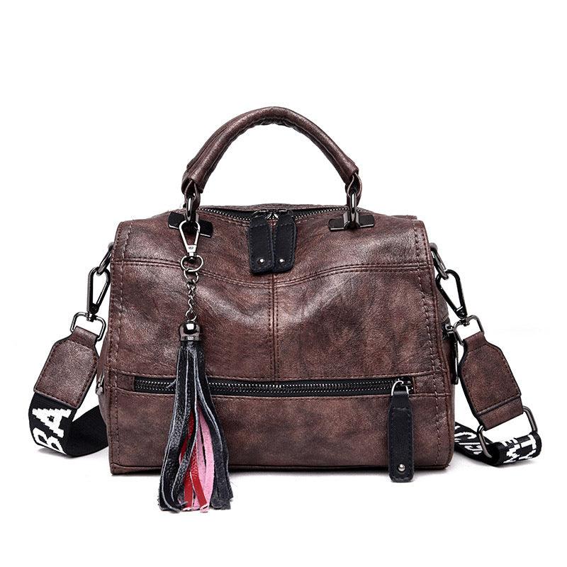 Hot Vintage Leather Tassels Luxury Handbags Women Bags Designer Handbags High Quality Ladies Hand Shoulder Bags For Women 2021 - melvincucci