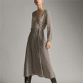 Houndstooth print dress - melvincucci