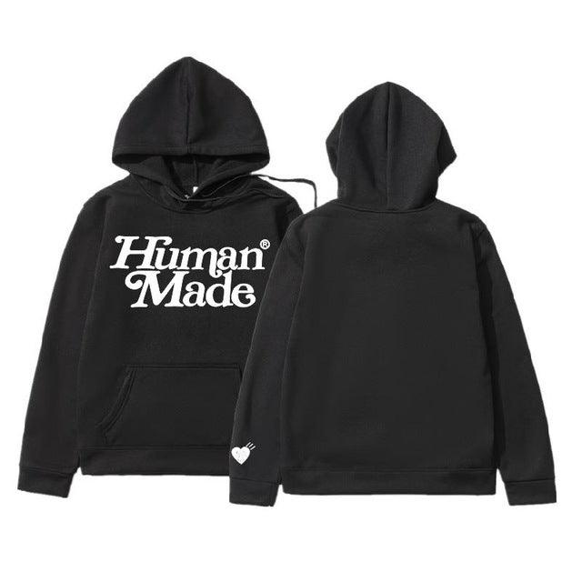 Human Made Fleece Hoodies Sweatshirt Men Women Cotton Girls - melvincucci