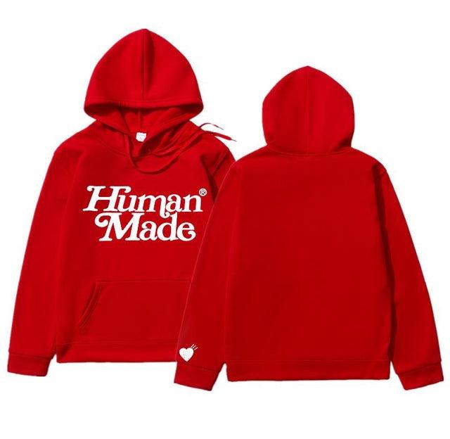 Human Made Fleece Hoodies Sweatshirt Men Women Cotton Girls - melvincucci