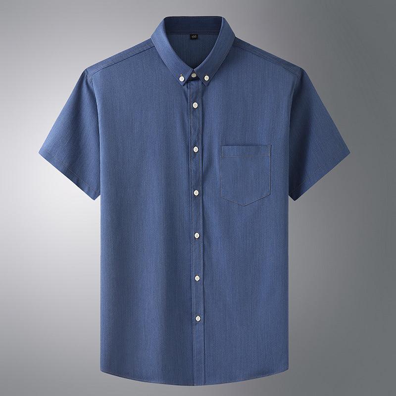 Imitation Denim Business Casual Shirt Men - melvincucci