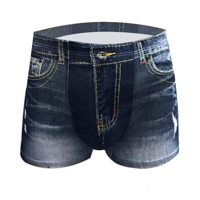 Imitation Denim Men Inner Pants Pure Cotton - melvincucci