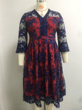 Interlock  African Women Print Dress Ladies - melvincucci