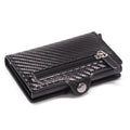 Ion Carbon Fiber Wallet Men Slim Wallet Anti-theft Card Case - melvincucci