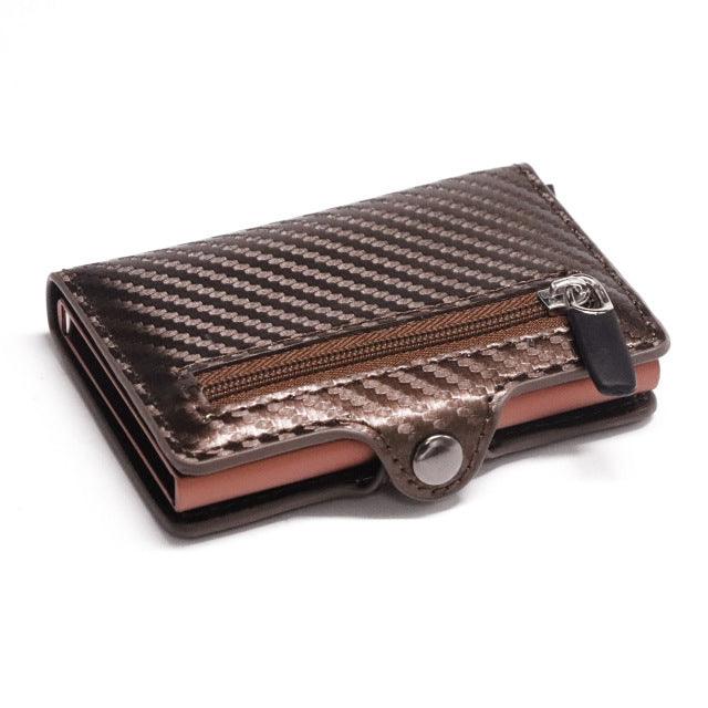 Ion Carbon Fiber Wallet Men Slim Wallet Anti-theft Card Case - melvincucci