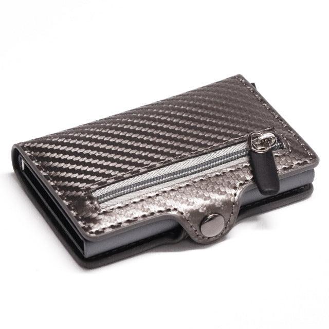 Ion Carbon Fiber Wallet Men Slim Wallet Anti-theft Card Case - melvincucci