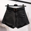 Irregular Denim Shorts Women - melvincucci