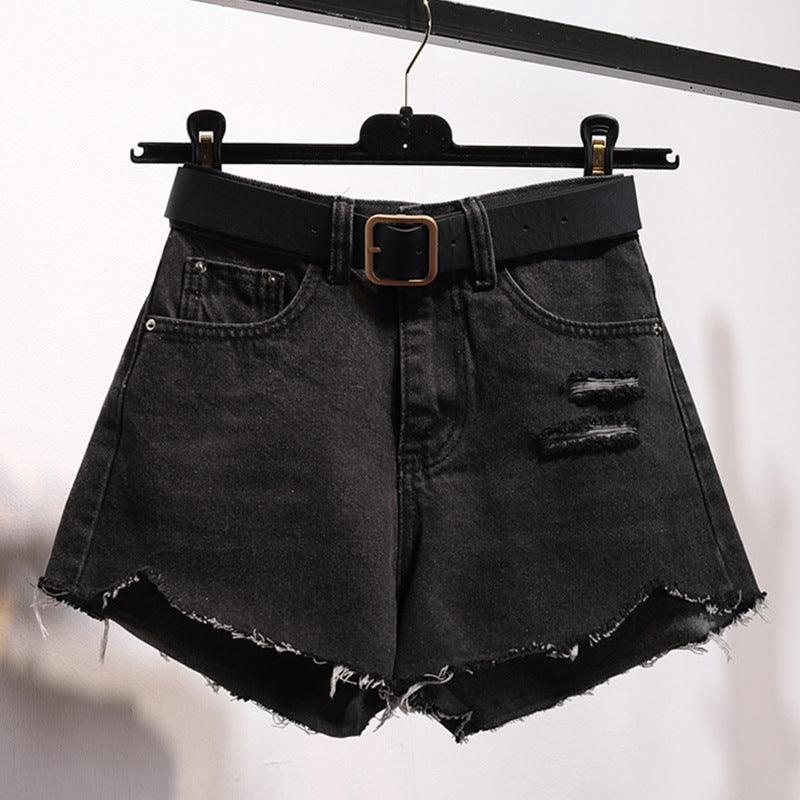 Irregular Denim Shorts Women - melvincucci