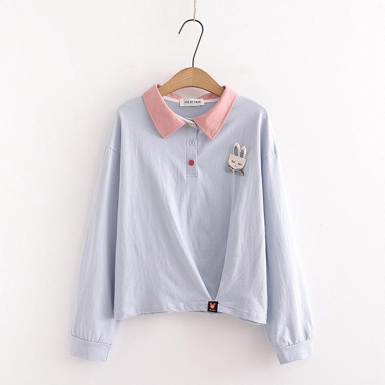 Irregular long sleeve T-shirt women - melvincucci