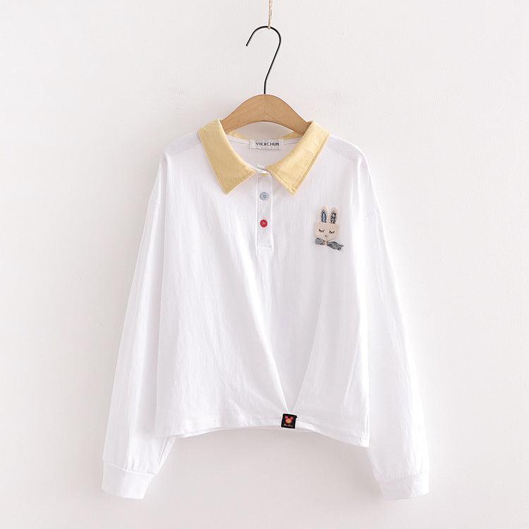 Irregular long sleeve T-shirt women - melvincucci