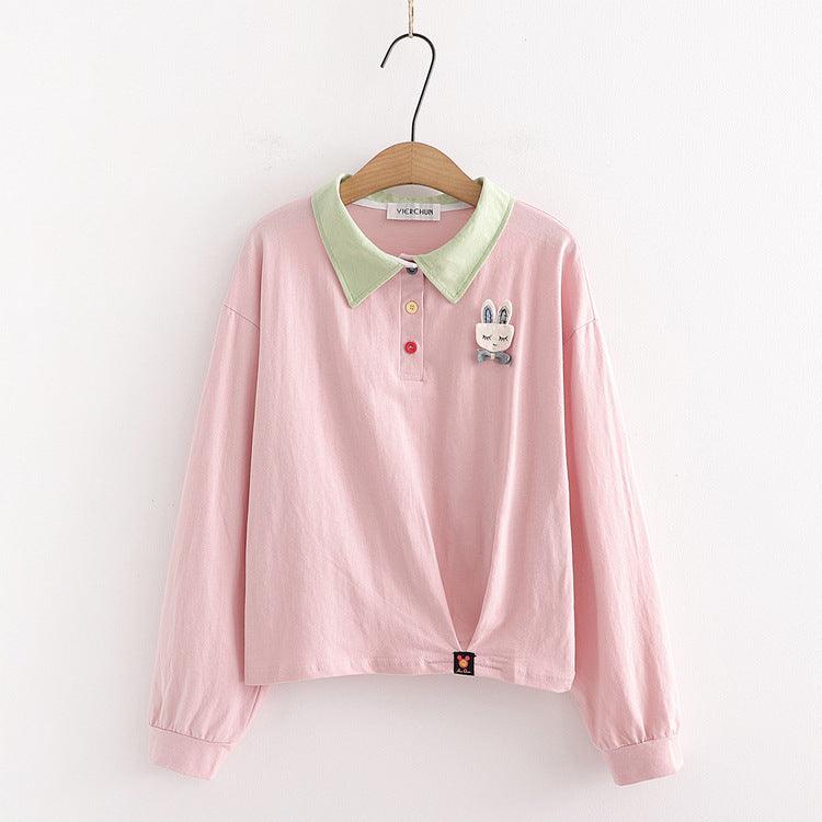 Irregular long sleeve T-shirt women - melvincucci