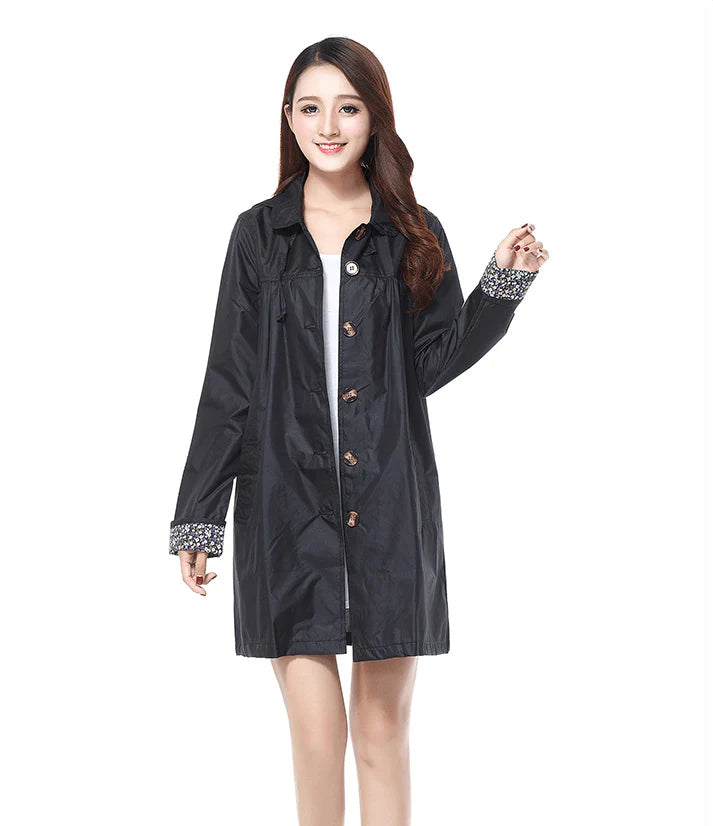 Jacket Solid Flowers Coats Big For women Trench Coat Puffy - melvincucci