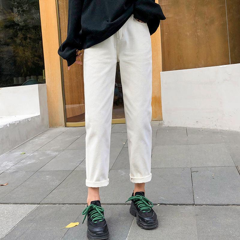 Jeans women wide leg pants women pants - melvincucci