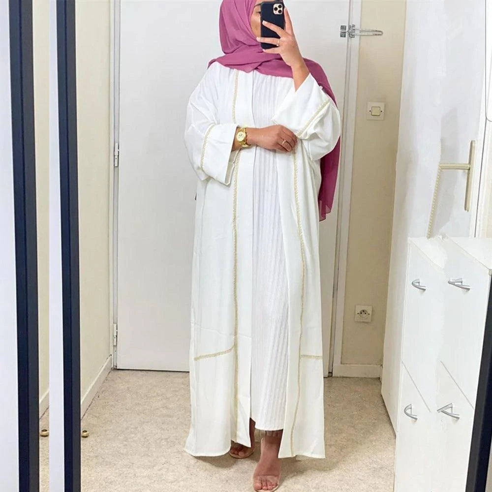 Kaftan Dubai Abaya Kimono Cardigan Muslim Hijab Dress - melvincucci