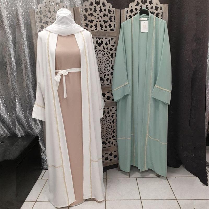 Kaftan Dubai Abaya Kimono Cardigan Muslim Hijab Dress - melvincucci