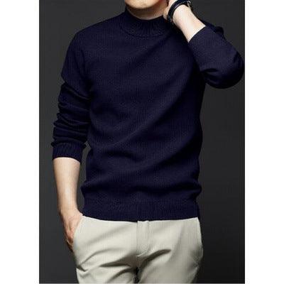 Knitted sweater men's long-sleeved T-shirt men - melvincucci