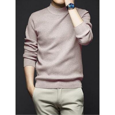 Knitted sweater men's long-sleeved T-shirt men - melvincucci