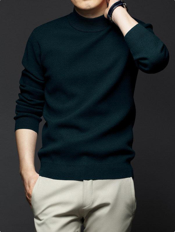 Knitted sweater men's long-sleeved T-shirt men - melvincucci