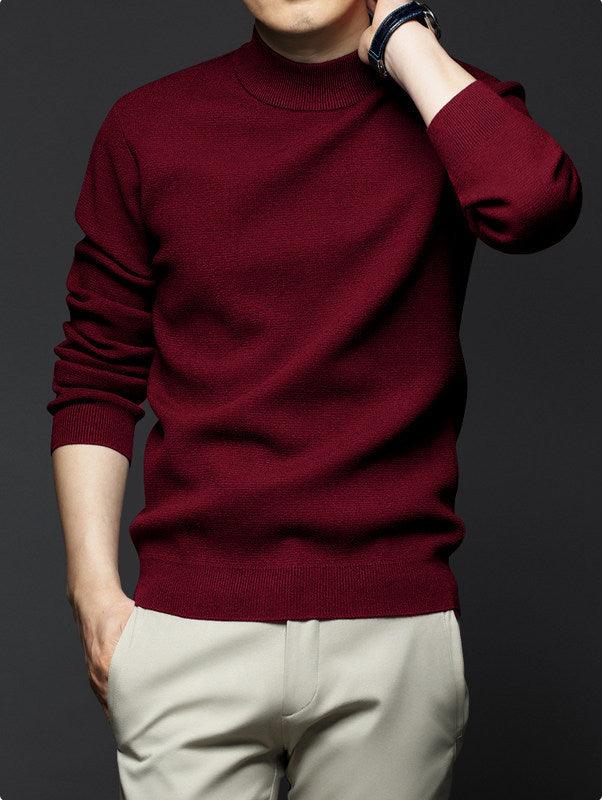 Knitted sweater men's long-sleeved T-shirt men - melvincucci