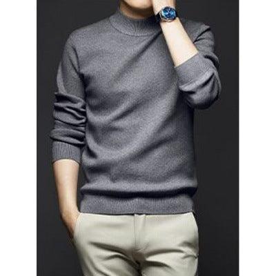 Knitted sweater men's long-sleeved T-shirt men - melvincucci
