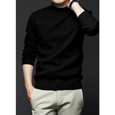 Knitted sweater men's long-sleeved T-shirt men - melvincucci