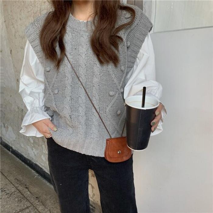 Knitted sweater vest - melvincucci