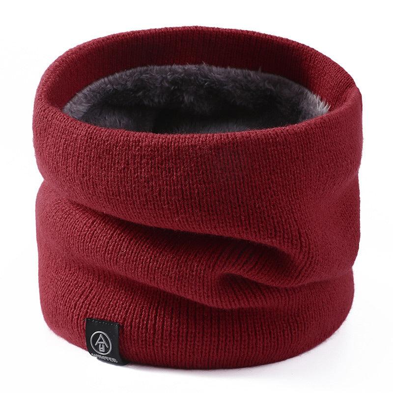 Knitted Wool Scarf Plain Weave Men's And Women's Warm Jacket Scarf - melvincucci