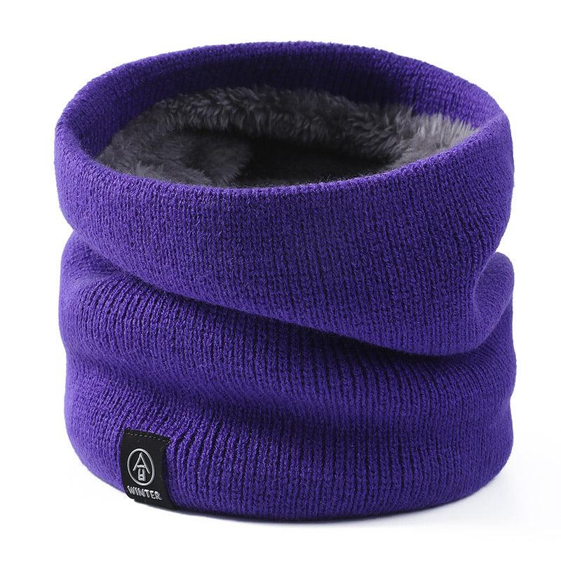 Knitted Wool Scarf Plain Weave Men's And Women's Warm Jacket Scarf - melvincucci