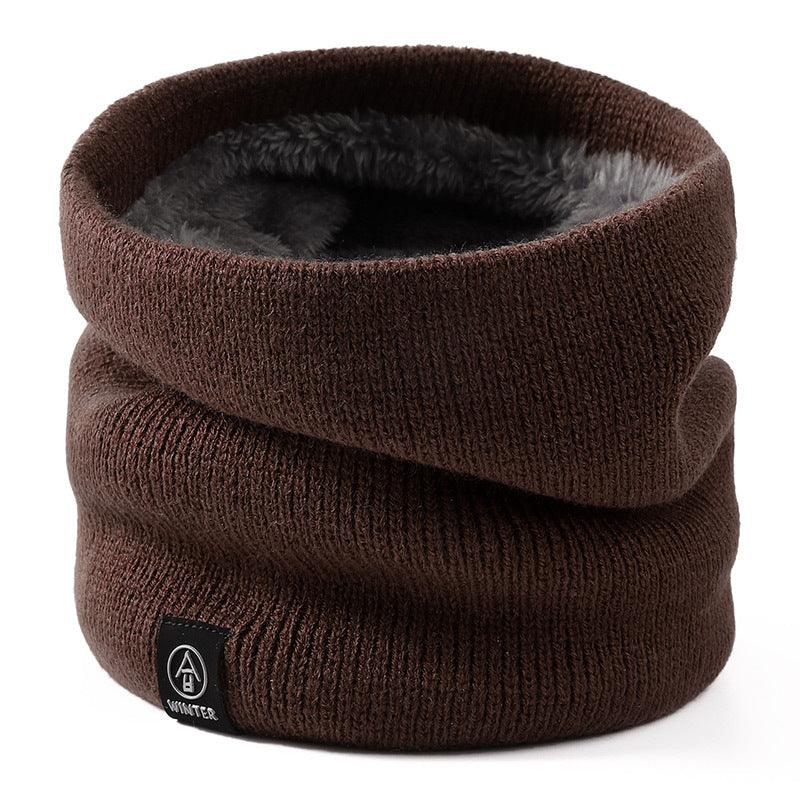 Knitted Wool Scarf Plain Weave Men's And Women's Warm Jacket Scarf - melvincucci