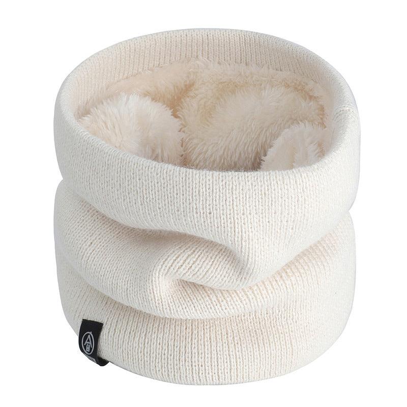 Knitted Wool Scarf Plain Weave Men's And Women's Warm Jacket Scarf - melvincucci