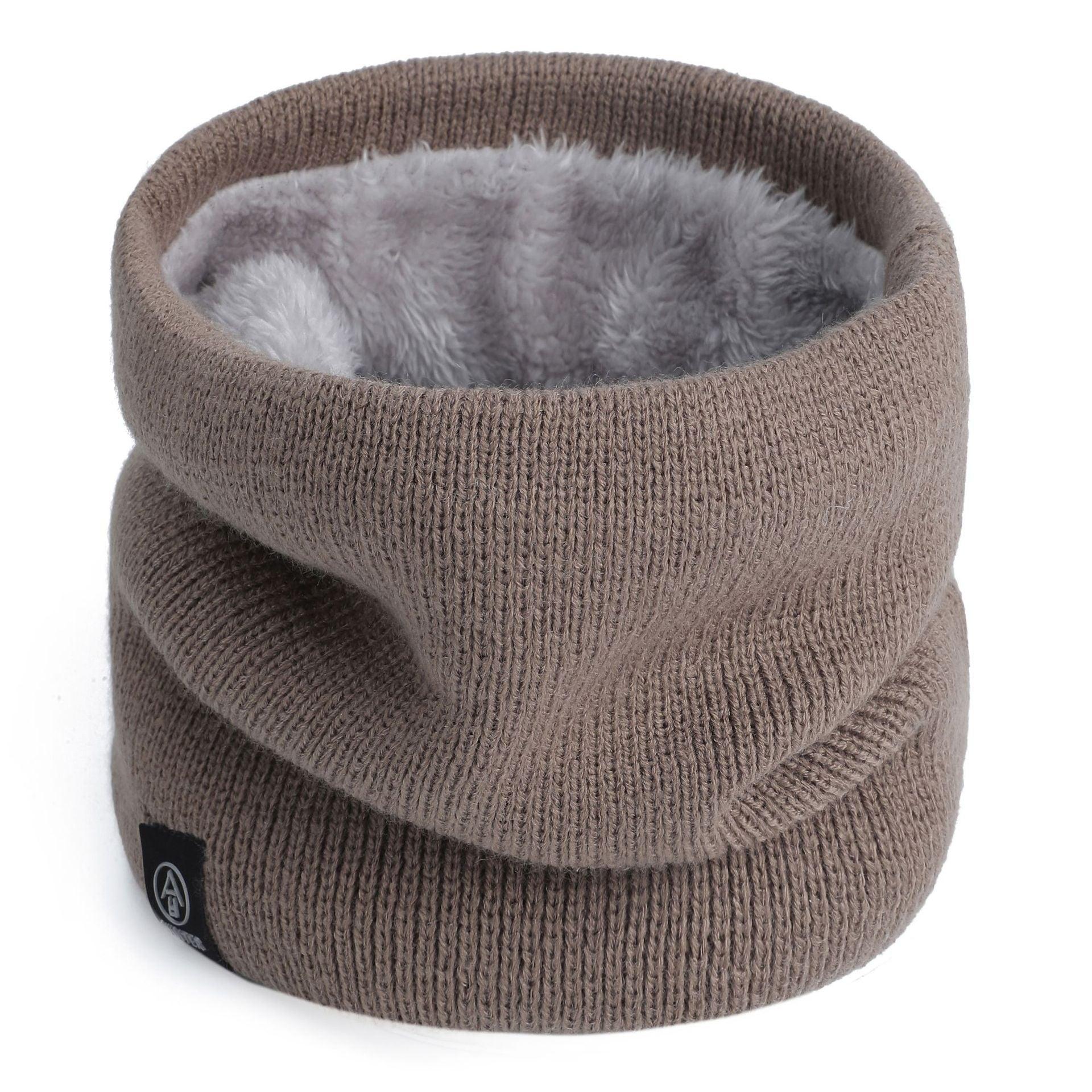 Knitted Wool Scarf Plain Weave Men's And Women's Warm Jacket Scarf - melvincucci