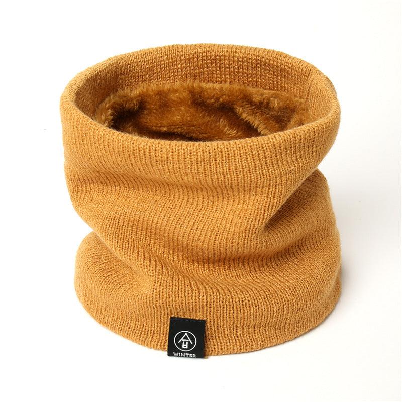 Knitted Wool Scarf Plain Weave Men's And Women's Warm Jacket Scarf - melvincucci