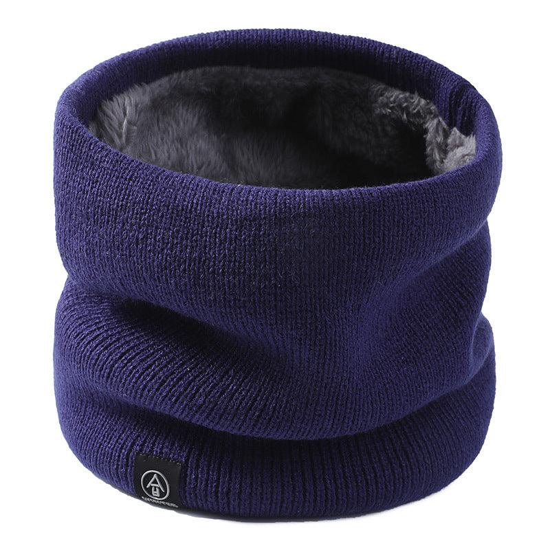Knitted Wool Scarf Plain Weave Men's And Women's Warm Jacket Scarf - melvincucci