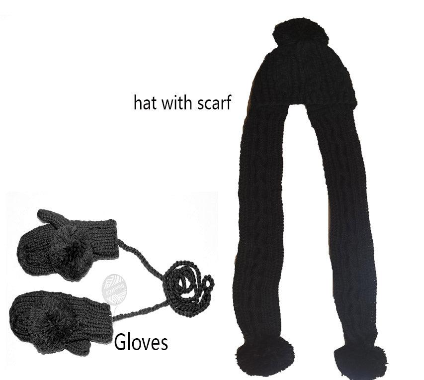 Knitting Bib Hat Women Scarf Hat - melvincucci