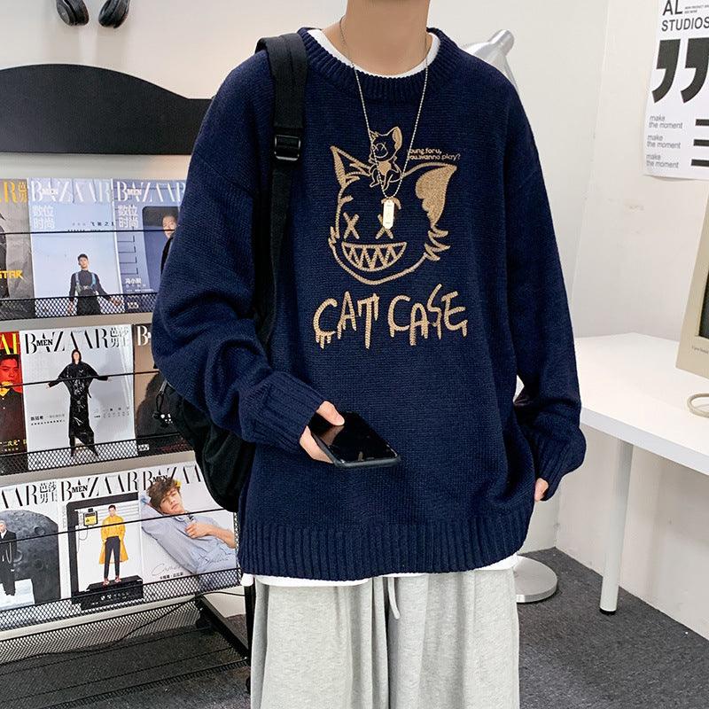 Knitwear Ins Tide Brand Hong Kong Style Loose Jacket - melvincucci