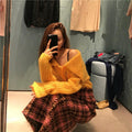 Knitwear large lapel small woolen coat - melvincucci