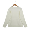 Knitwear Top Solid Color Retro Twisted Flower Sweater - melvincucci