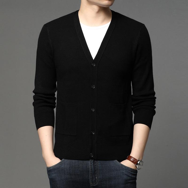 Knitwear Youth Fashion Solid Color Casual Jacket - melvincucci