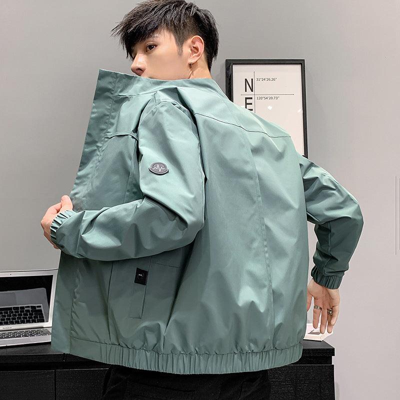 Korean Men'S Spring And Autumn Clothes Hooded Thin Windbreaker Denim Jacket Men - melvincucci