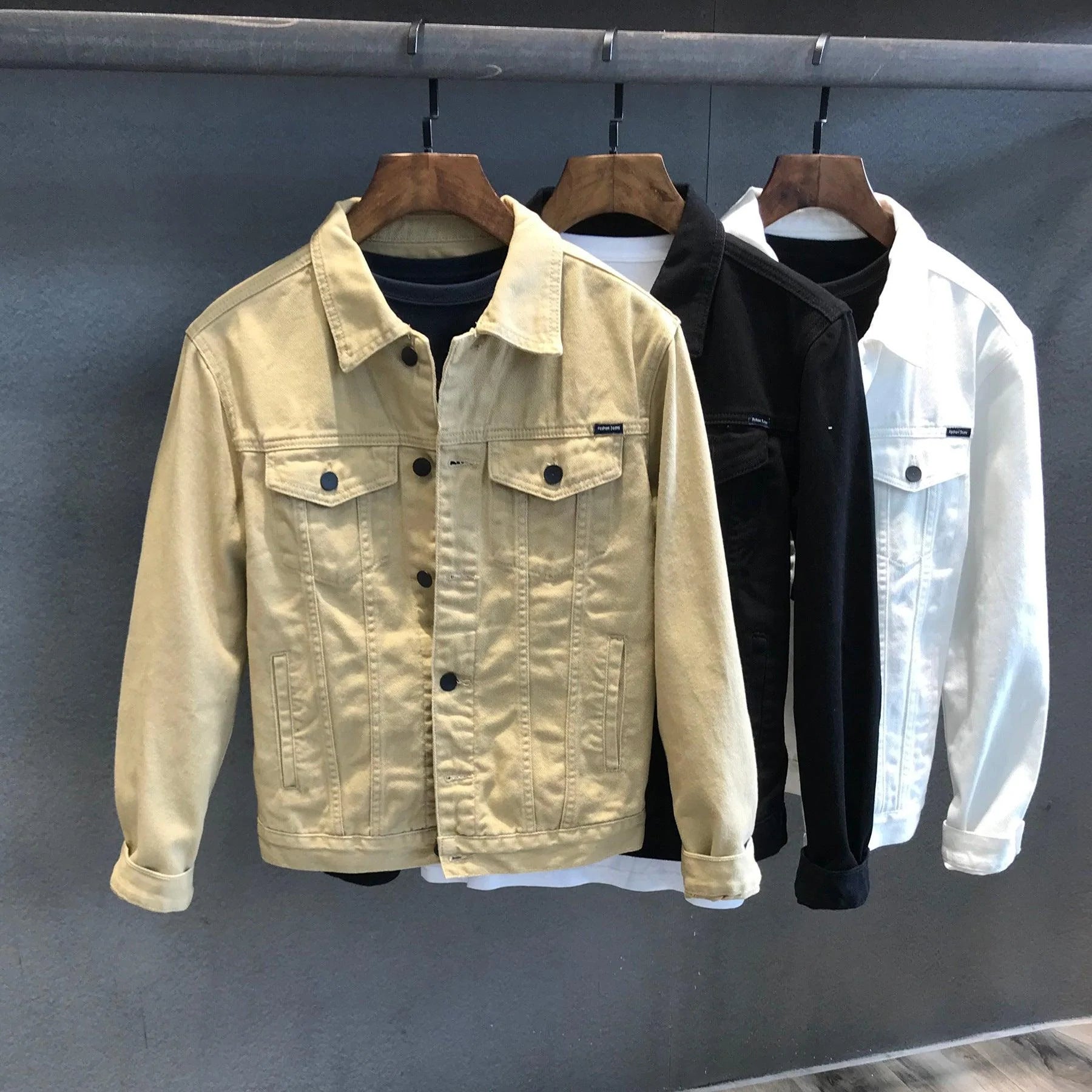 Korean Style Trendy Casual Tooling Denim Jacket Men - melvincucci