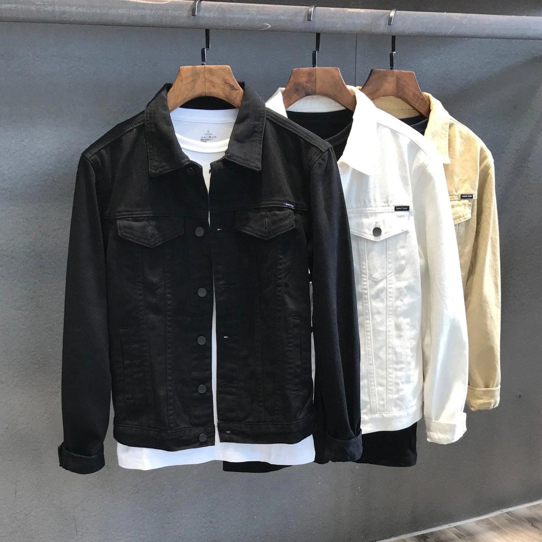 Korean Style Trendy Casual Tooling Denim Jacket Men - melvincucci