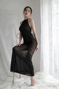 Lace halter dress - melvincucci