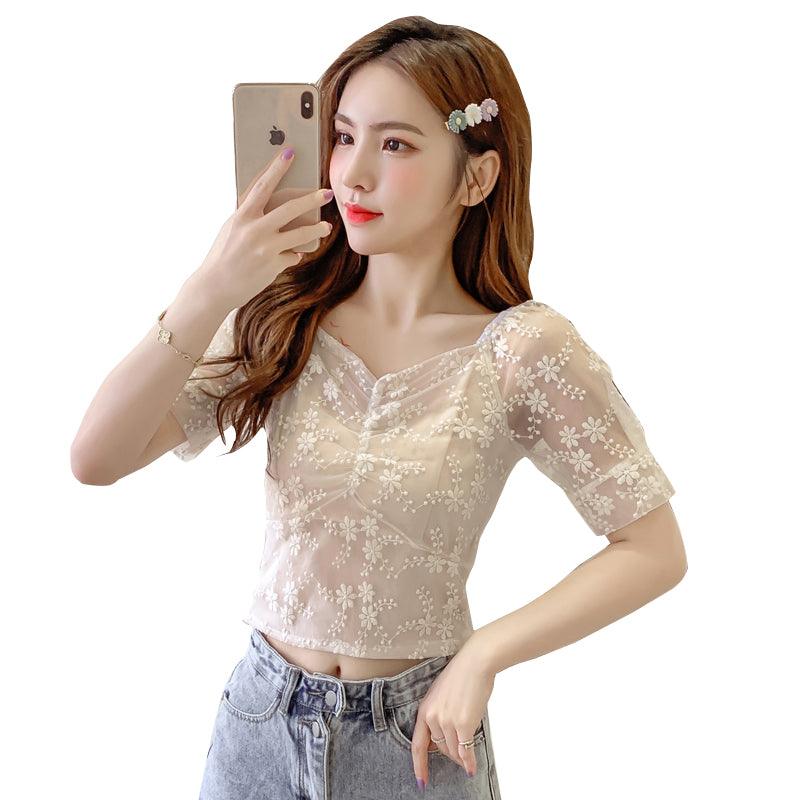 Lace shirt women - melvincucci