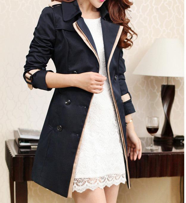 Ladies Autumn Trench Coat For Women Winter Long Coats - melvincucci